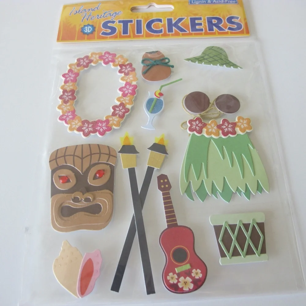 Scrapbooking Sticker Bundle For Paper Crafts Honeymoon Hawaii Vacation NWT